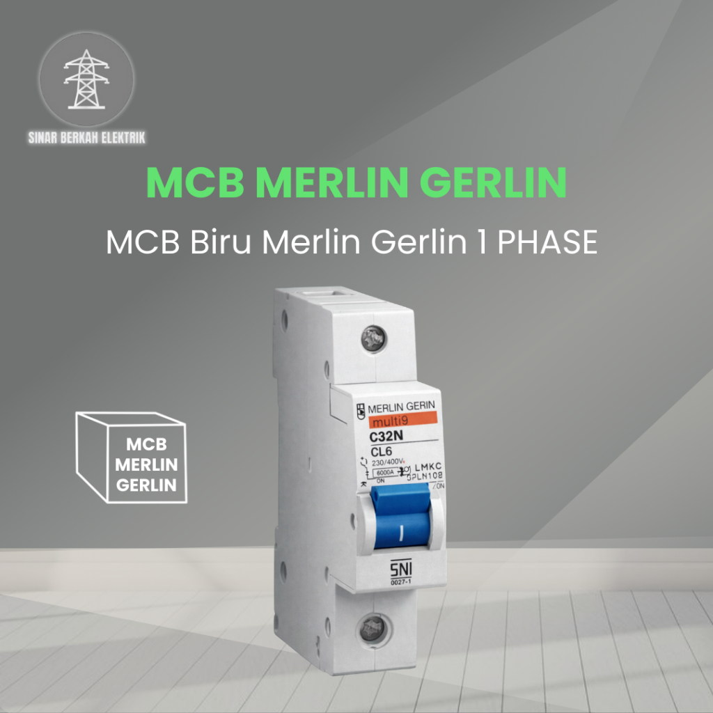 Jual MCB Merlin Gerin 1 Phase 2A 4A 6A 10A 16A 20A 25A 32A 40A 50A 63A ...