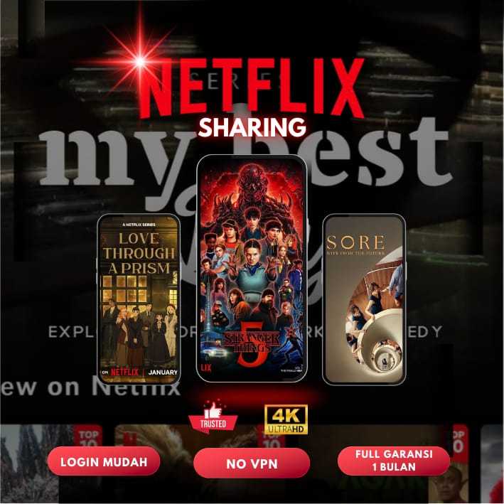 Jual Netflix Premium Berkualitas Murah 1 Bulan Full Garansi 4K UHD No ...