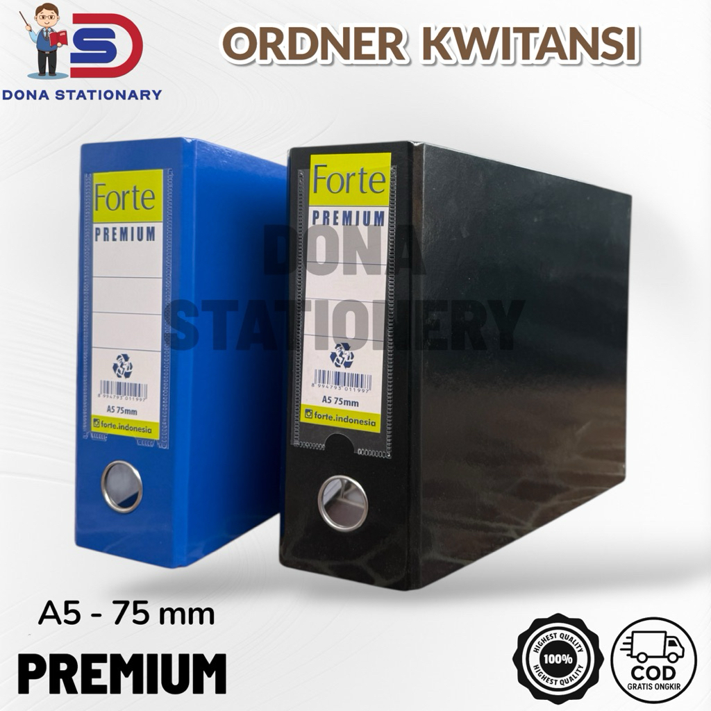 Jual ORDNER KWITANSI FORTE A5 75 mm PREMIUM / Ordner Kwitansi Premium ...