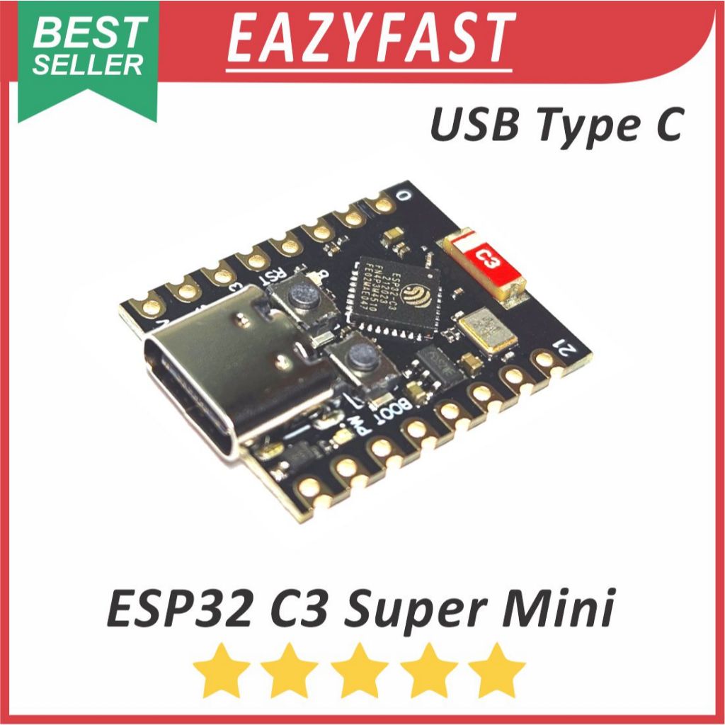 Jual Modul ESP32 C3 Super Mini USB Type C Wifi Bluetooth ESP ESP32C3 32 ...