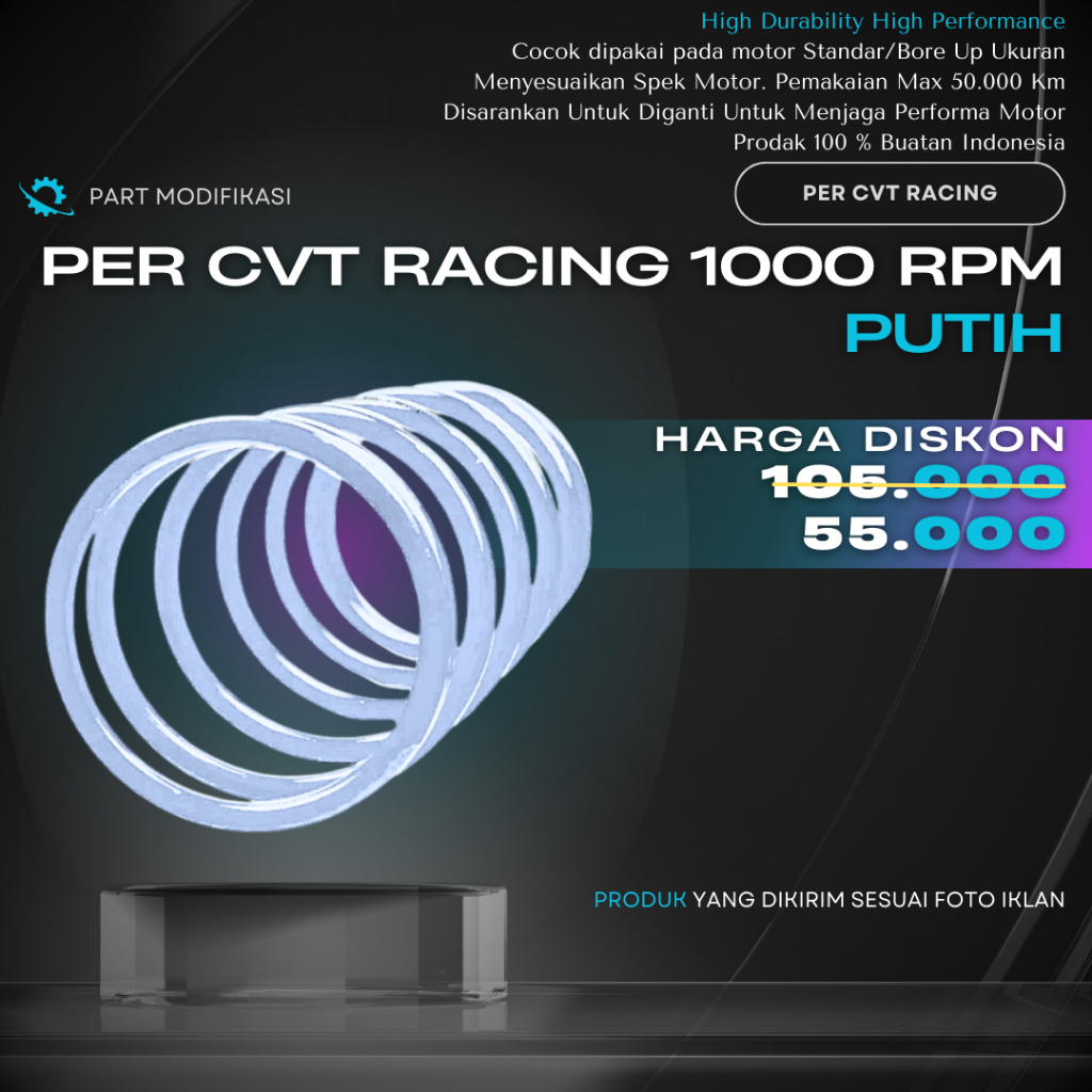 Jual PER CVT 1000 RPM 1200 RPM 1500 RPM 2000 RPM ALL MATIC / PER CVT ...