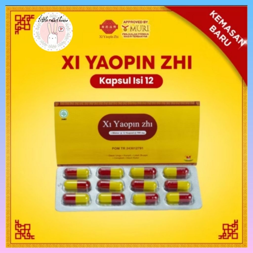 XI YAOPIN ZHI BLISTER KAPSUL AMBEIEN ORIGINAL ATASI BENJOLAN WASIR REDAKAN NYERI DAN PERIH SAAT BAB