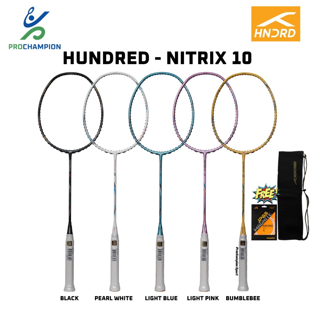 Jual Raket Badminton Hundred Nitrix 10 Series | Shopee Indonesia