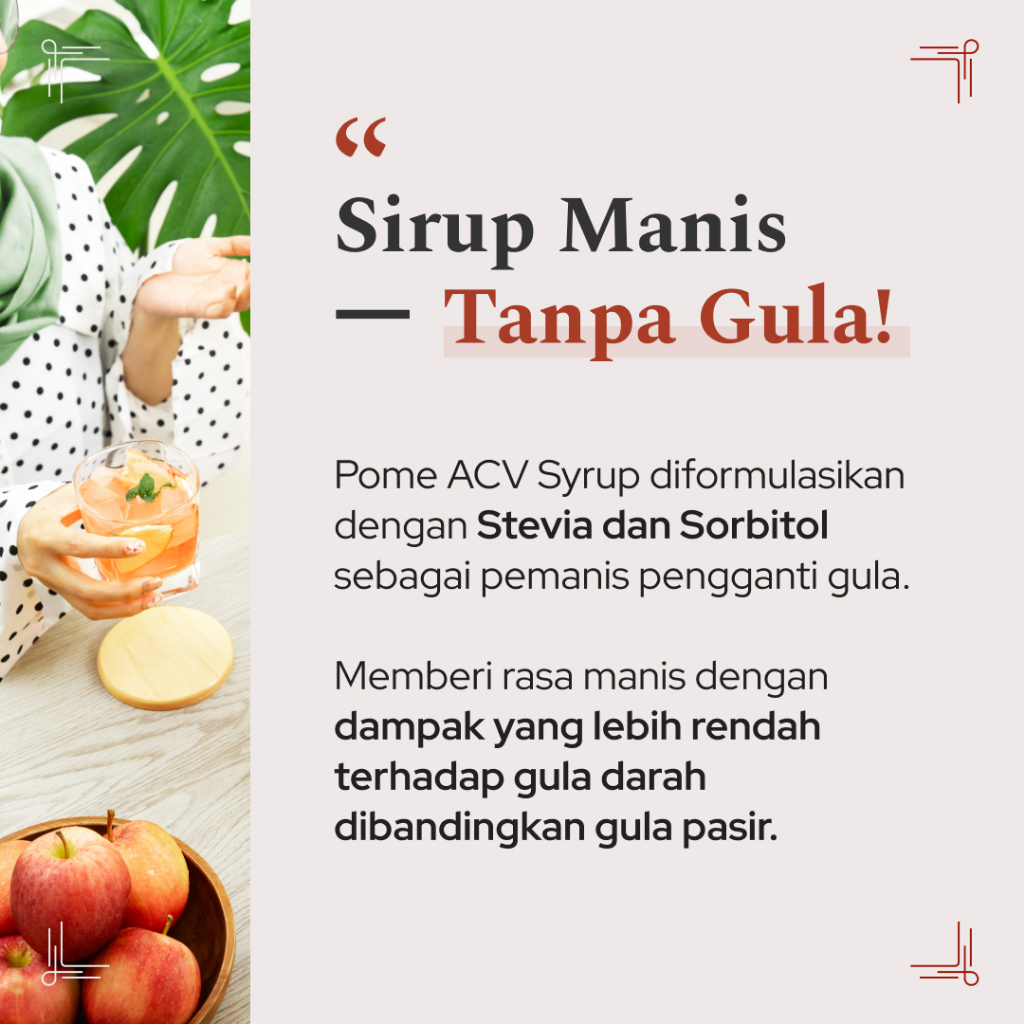 Jual Pome Apple Cider Vinegar Syrup (ACV Syrup) - Sirup Cuka Apel bebas ...