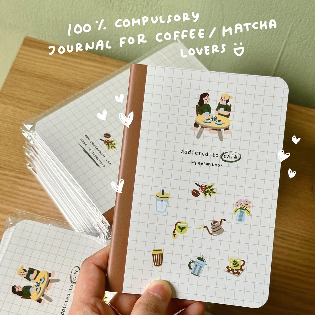 Jual Addicted to Cafe Peekmybook / Review Notebook / Buku Pecinta Kopi ...