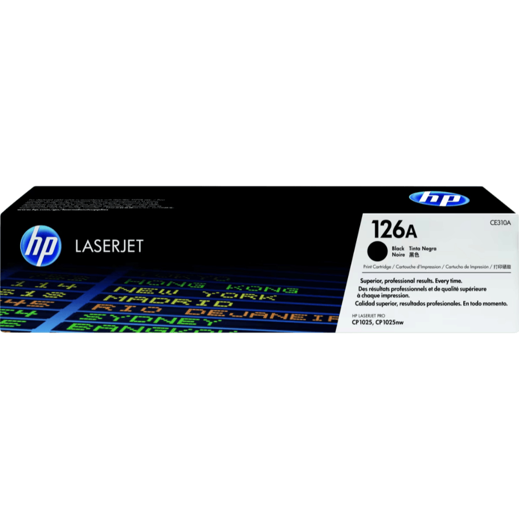 HP Toner 126A Black Cyan Magenta Yellow LaserJet Cartridge Original [CE310A CE311A CE312A CE313A] (2)