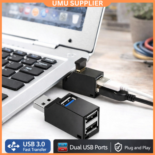 Jual (UMU SUPPLIER) SANJI MINI SUPER SPEED USB 3.0 HUB 3 PORT ADAPTER ...