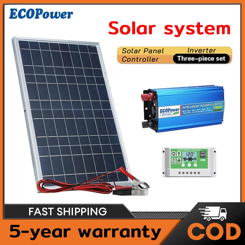 Jual Solar Panel 200W 500W Household Charging Panel Module generator ...