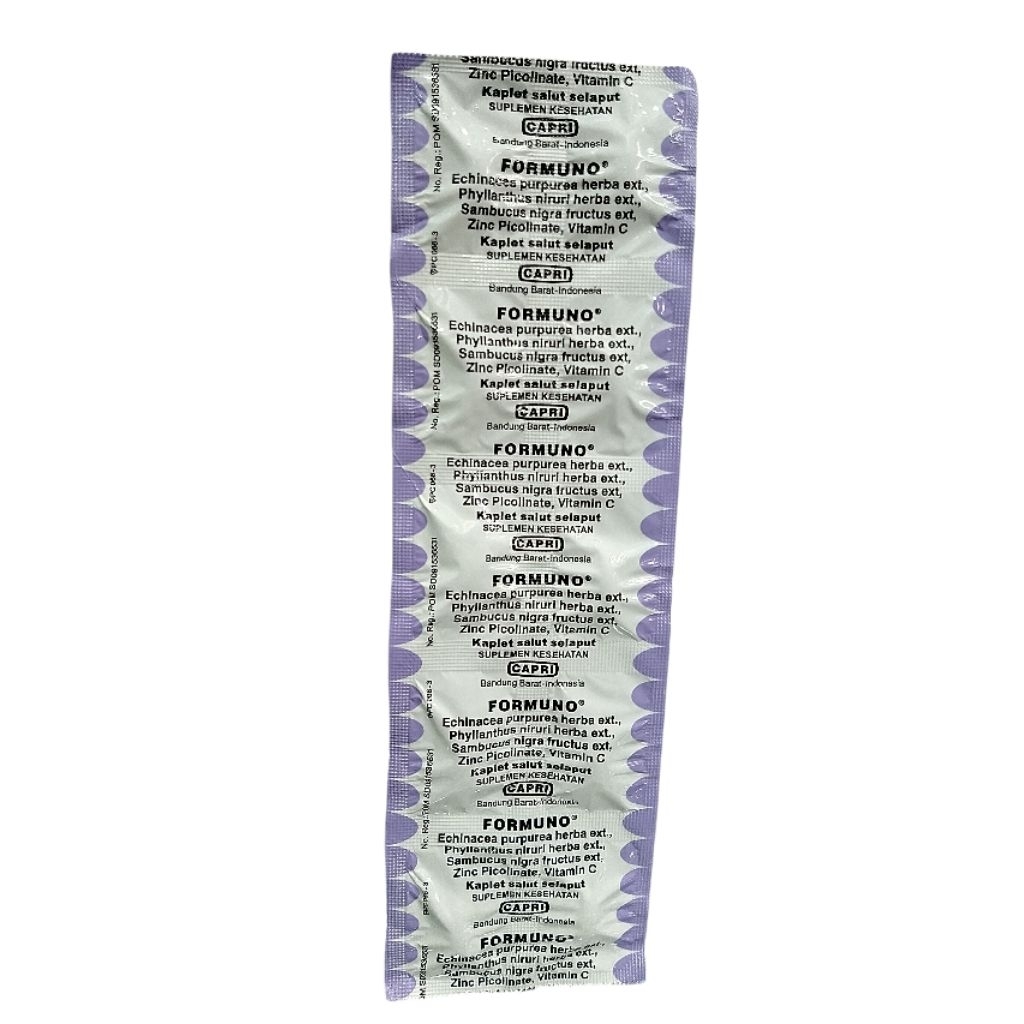 Jual SUPLEMEN KESEHATAN / MEMELIHARA KEKEBALAN TUBUH / FORMUNO 1 STRIP ...