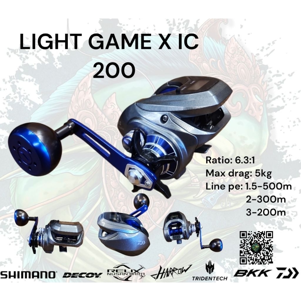 Jual DAIWA LIGHT GAME X IC 200 | Shopee Indonesia