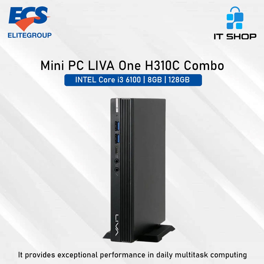Jual ECS Mini PC LIVA ONE H310C Combo INTEL Core i3 6100 / 8GB / 128GB ...