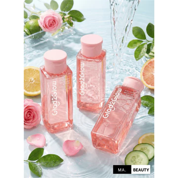 Glad2Glow Cherry Blossom Betaine Micellar Water 300ml Micellar Water Pembersih Wajah 300ml