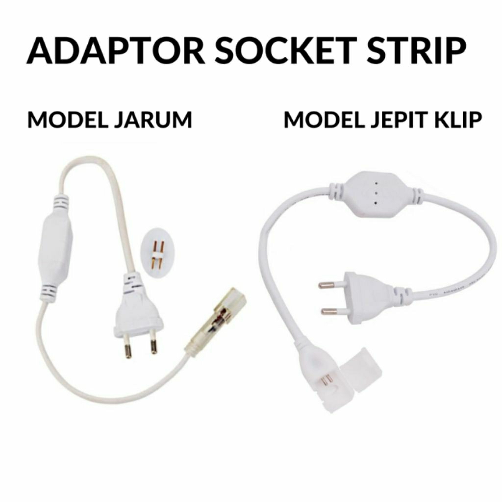 Jual Adaptor Led Strip/ Socket Led Strip Socket Led Selang | Shopee ...