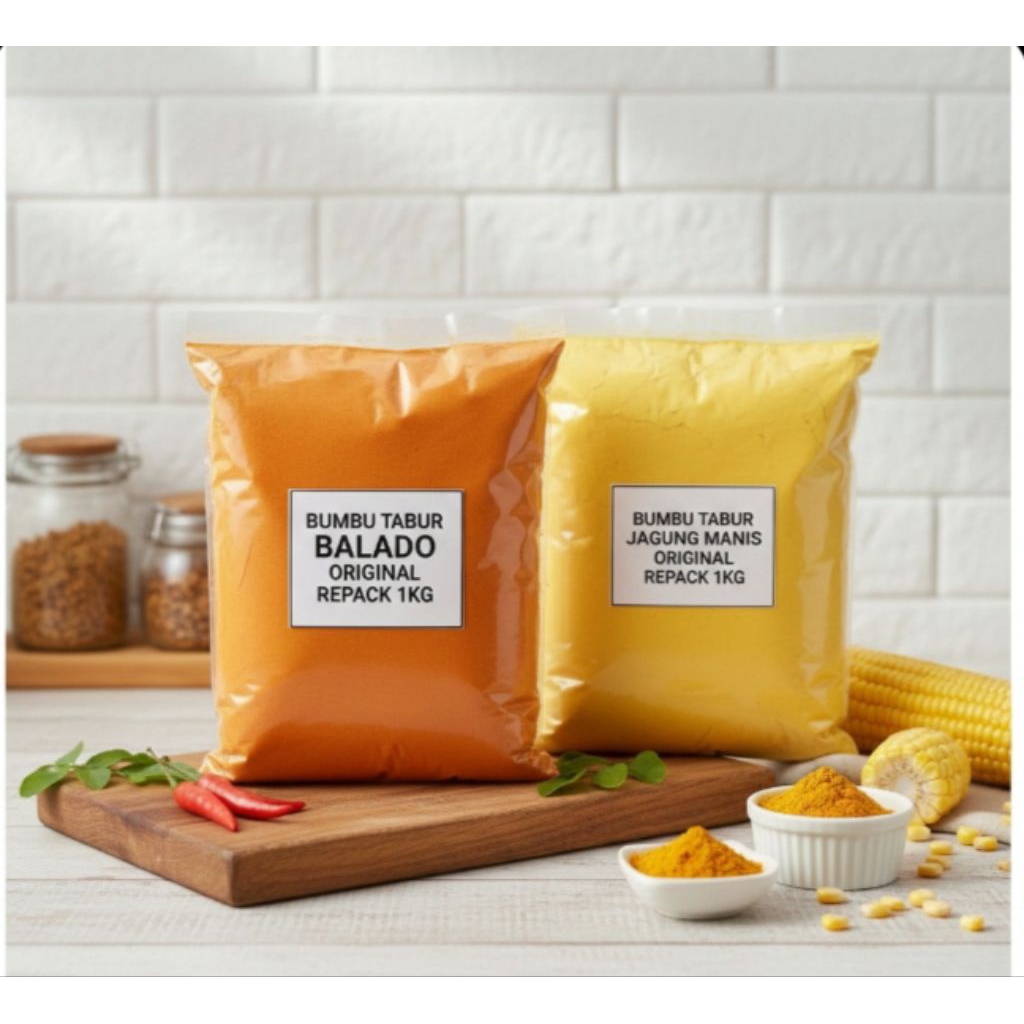 Jual Bumbu balado tabur 1kg pedas manis bubuk campuran makanan harga ...