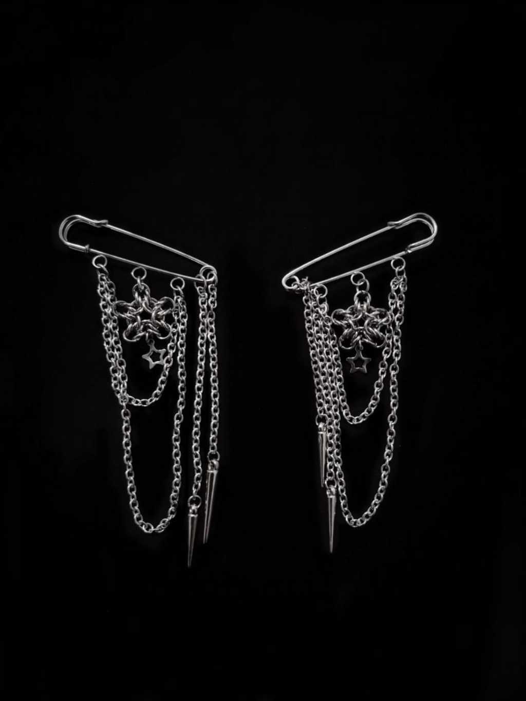 Jual celestial brooch pin [hannamu] - safety pin brooch chainmail ...