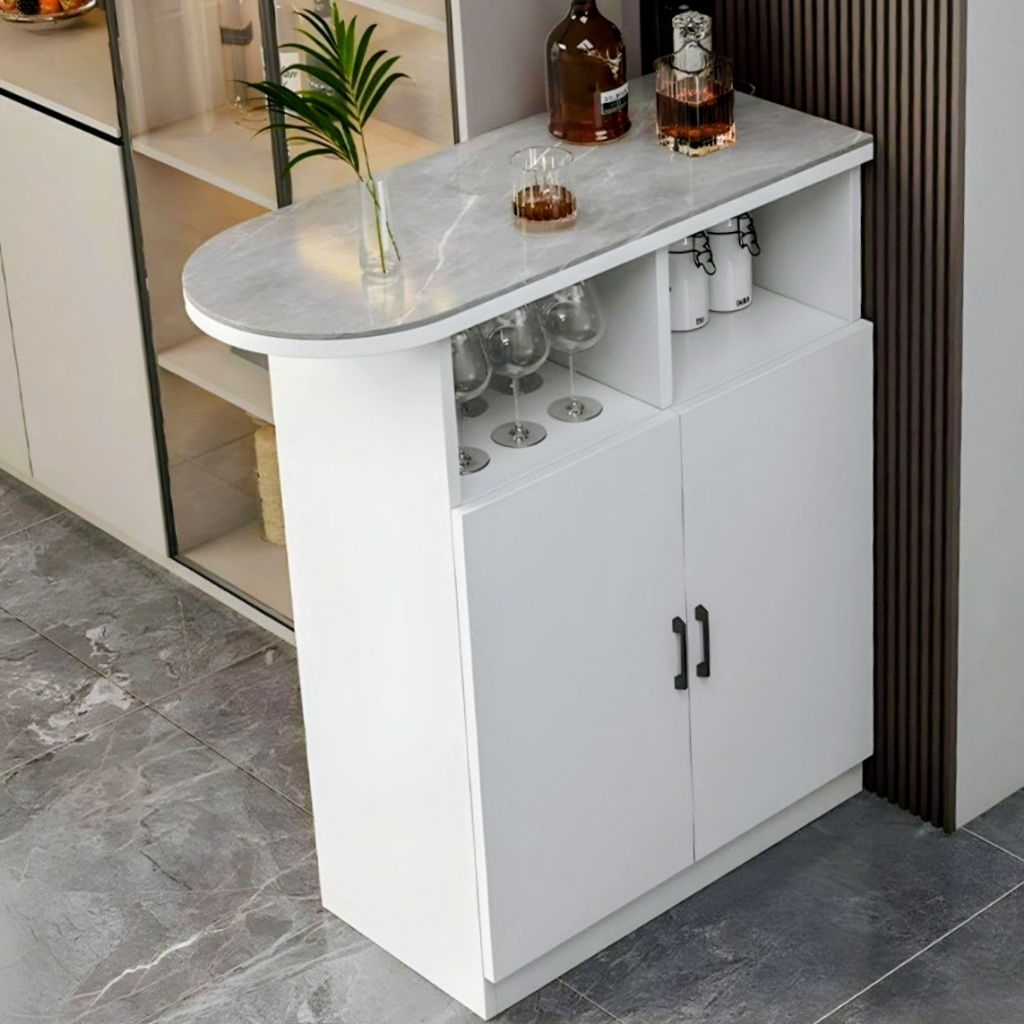 Jual meja bar atau mini bar rumah minimalis modern buffet penyimpanan ...