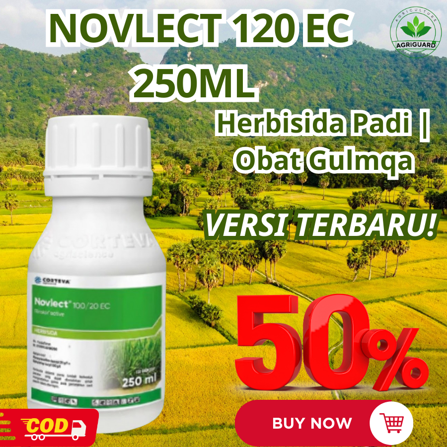 Jual Herbisida NOVLECT 120 EC 250ml Pembasmi Gulma Padi Ampuh, Obat ...