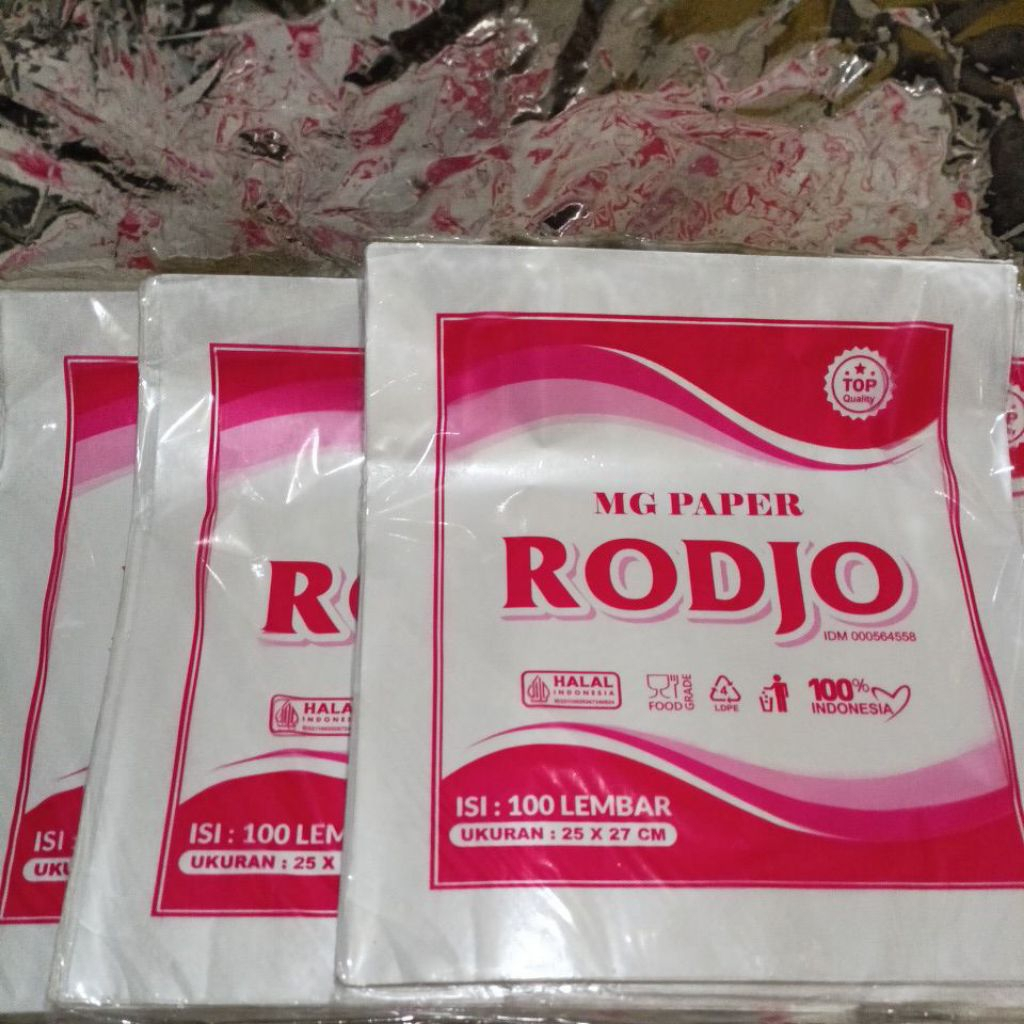 Jual HAPPY GROSIR Kertas Pembungkus Nasi / Kertas Bungkus Makanan KFC ...