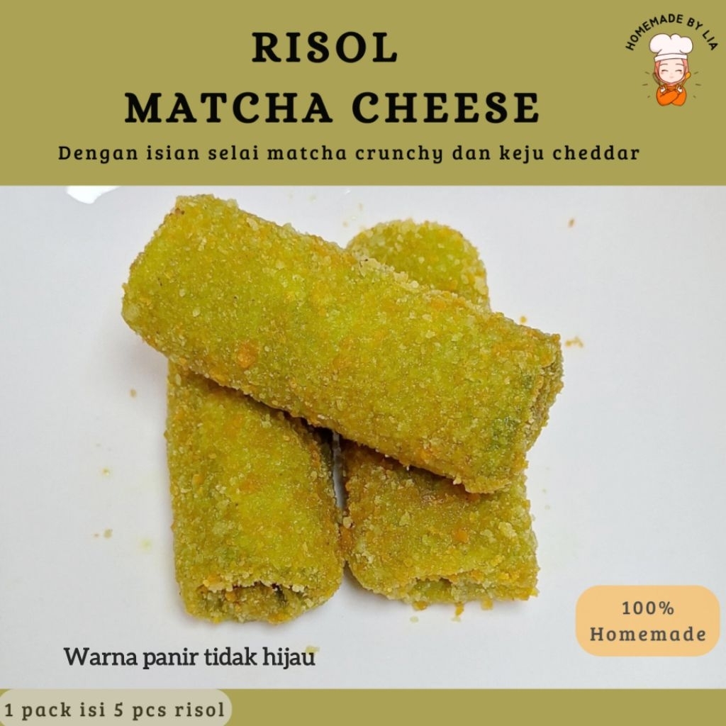 Jual Risol Matcha Cheese frozen isi 5 | Risol homemade by lia | Risol ...