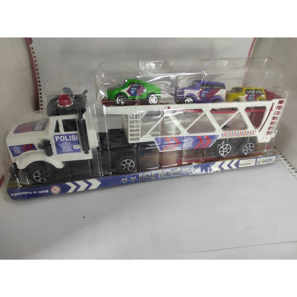 Jual Mainan Anak Mobil Plastik Truk Container polis 9595 PL | Shopee ...