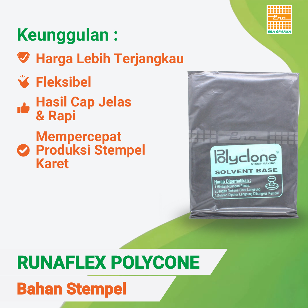Jual BAHAN STEMPEL RUNAFLEX POLYCLONE | Shopee Indonesia