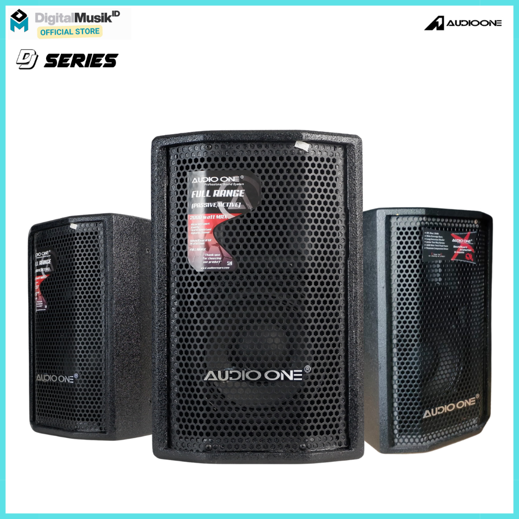 Jual AUDIO ONE Speaker 8/10/12/15 Inch Aktif & Pasif Single DJ 108-115 ...