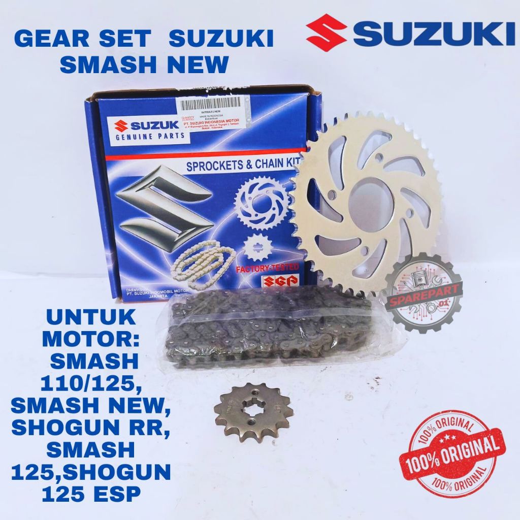 Jual GEAR SET SUZUKI SMASH ORIGINAL SUZUKI ,SMASH 110/125,SMASH NEW ...