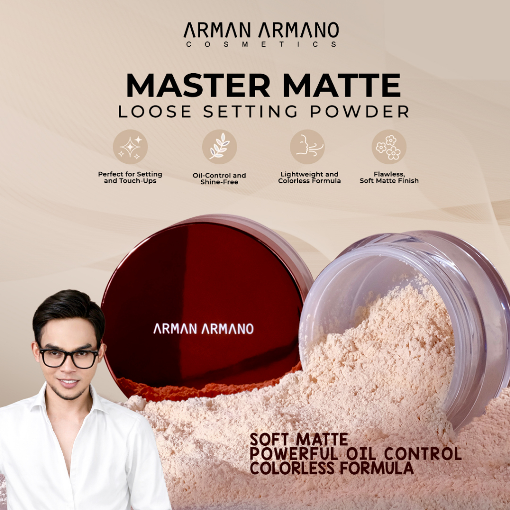 Jual ARMAN ARMANO COLORLESS LOOSE SETTING POWDER | Shopee Indonesia