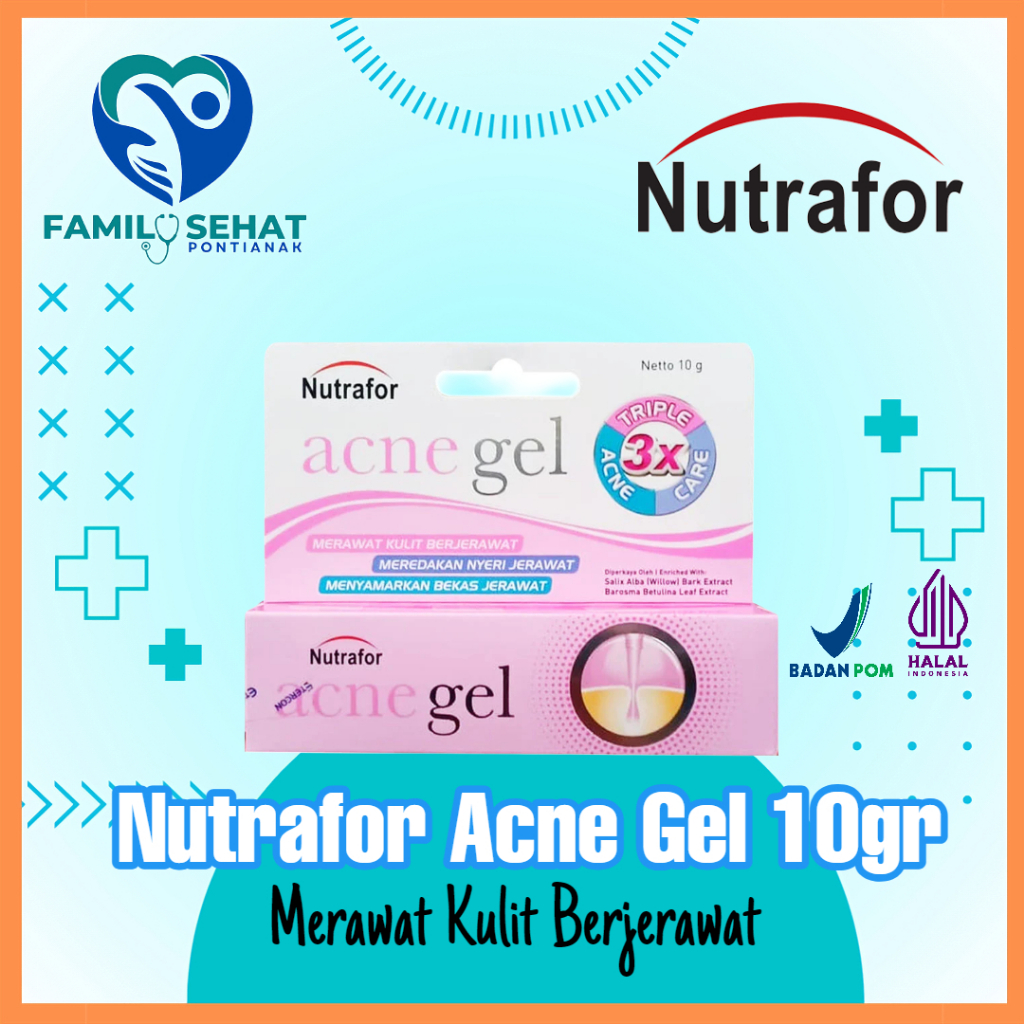 Jual Nutrafor Acne Gel 10 Gram | Acnes Spot | Obat Totol Jerawat ...