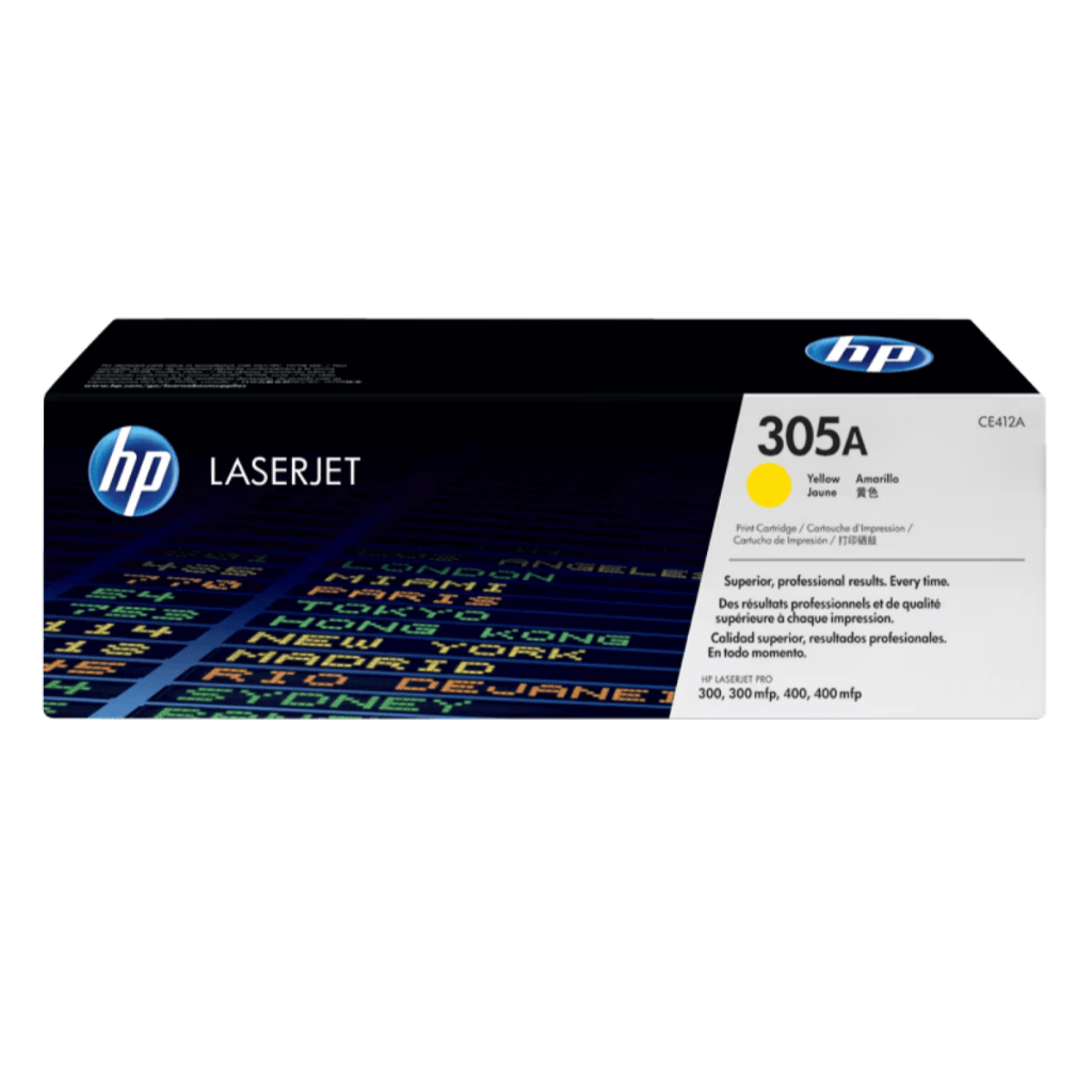 HP Toner 305A Black Cyan Magenta Yellow LaserJet Cartridge Original [CE410A CE411A CE412A CE413A] (5)