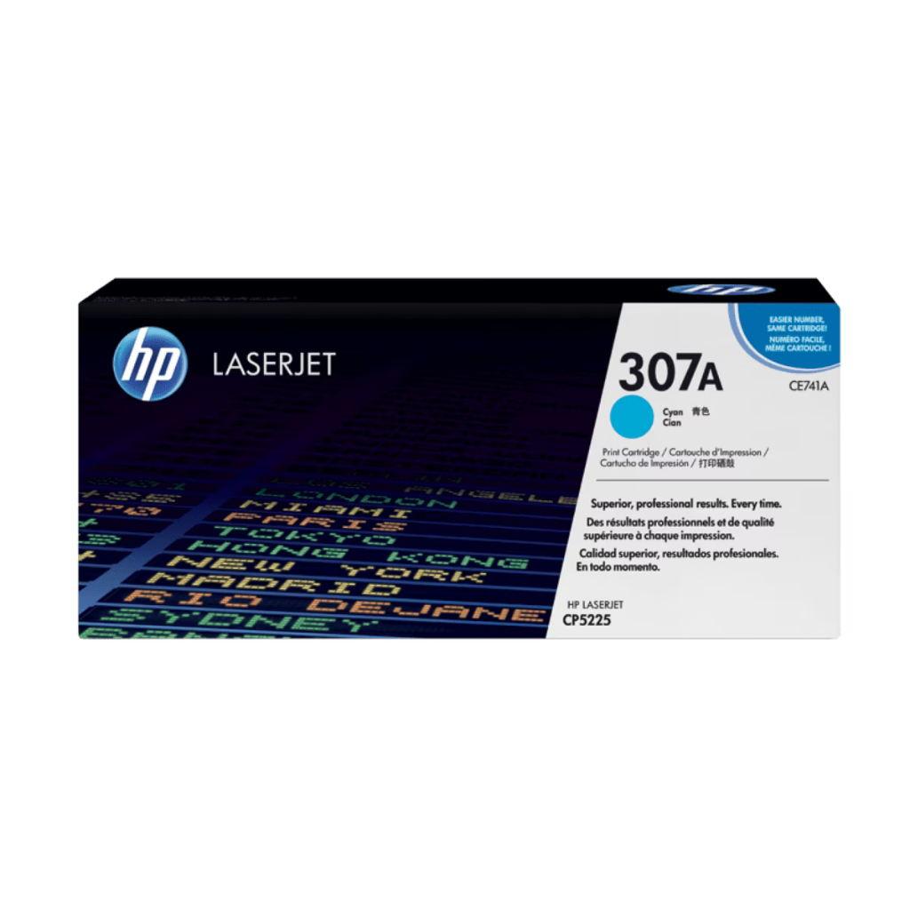 HP Toner 307A Black Cyan Magenta Yellow LaserJet Cartridge Original [CE740A CE741A CE742A CE743A] (3)