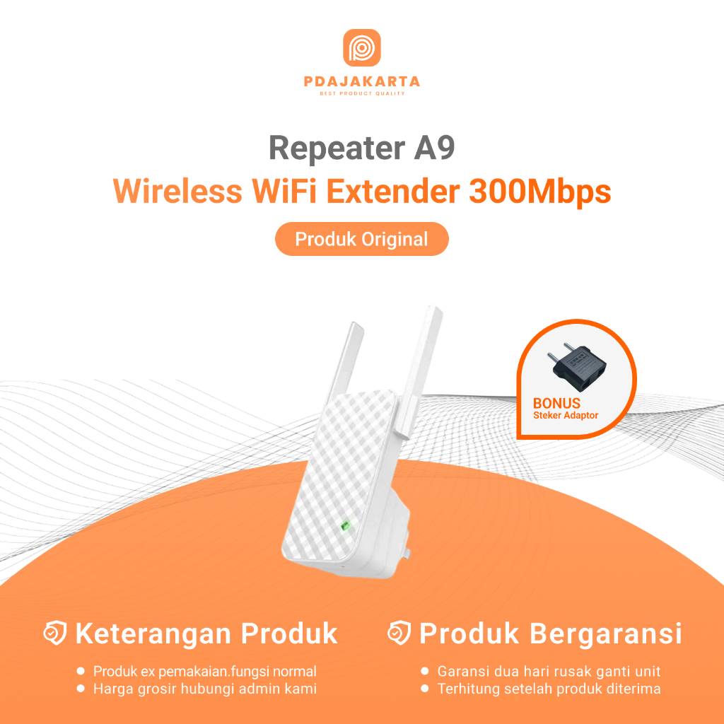 Jual Repeater Tenda A9/A12/A301 Penguat Signal Wifi 300Mbps Bekas ...