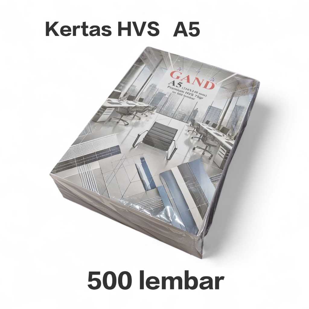 Jual KERTAS HVS A 5 ( BUKAN A4 ) 70GRAM (210MM X 148 MM) PER RIM 500 ...