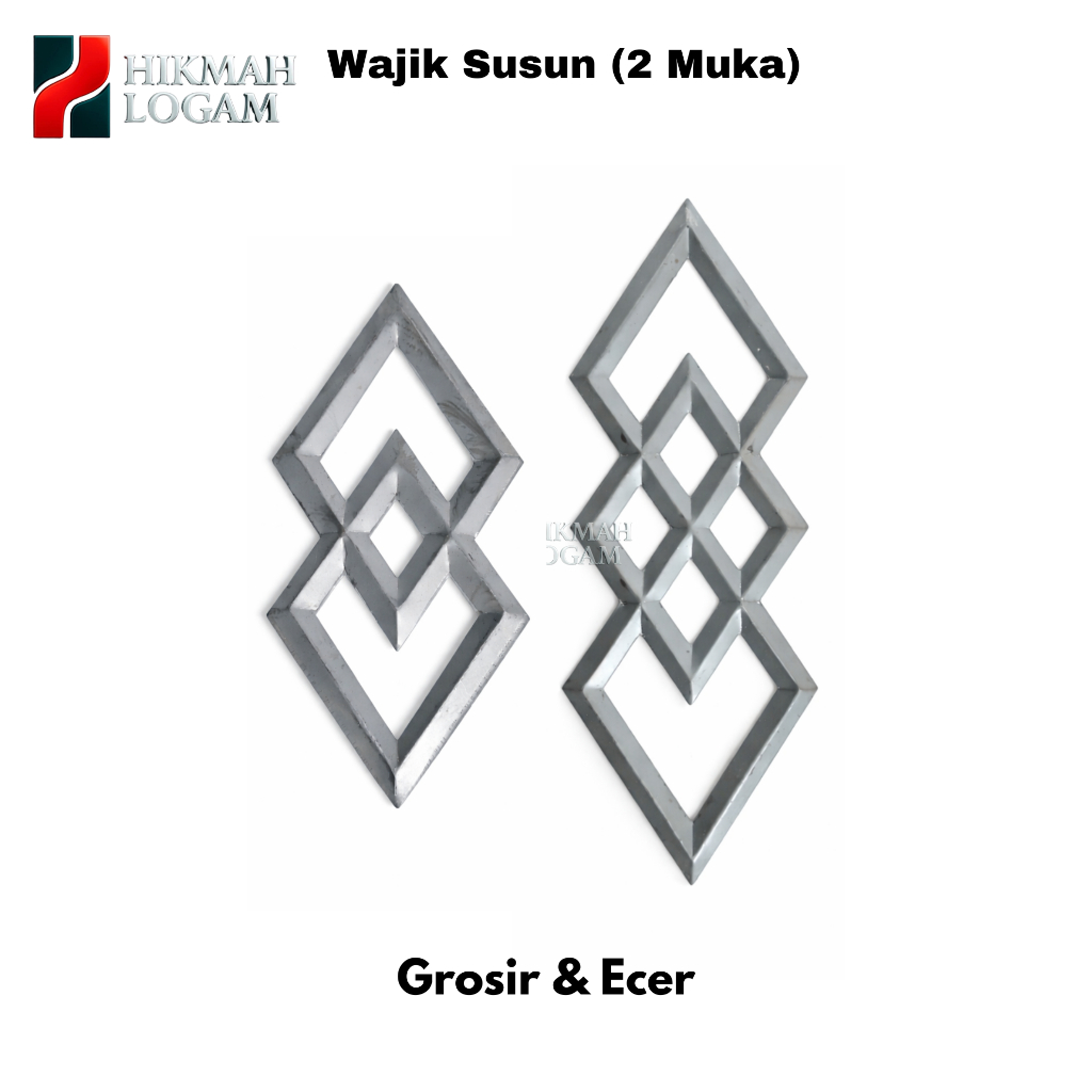 HL - Aksesoris Pagar Wajik Susun Tamara 2 muka | ornamen pagar tralis dll