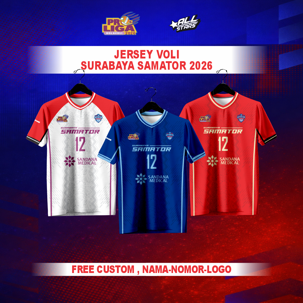 Jual JERSEY VOLI SURABAYA SAMATOR 2026 | JERSEY PROLIGA | SURABAYA ...