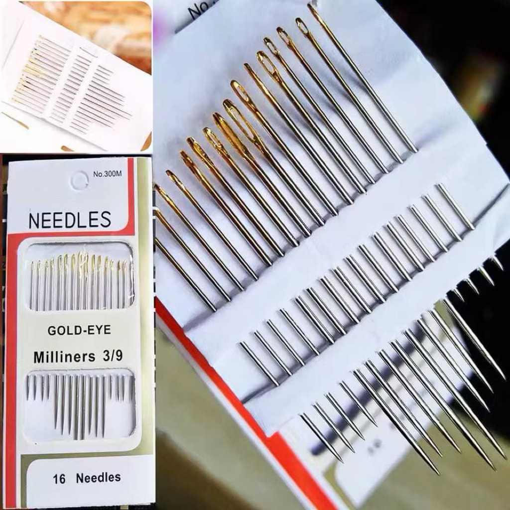Jual Jarum Benang Jahit Manual 16pcs Miliners 309 Needles Jarum sulam ...