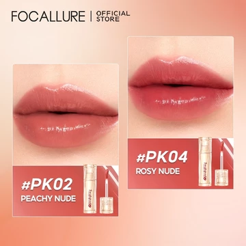 NEW SHADE FOCALLURE Lip Tint Super Glazed Shine 16H Moisturizing Lightweight Lip Glossy