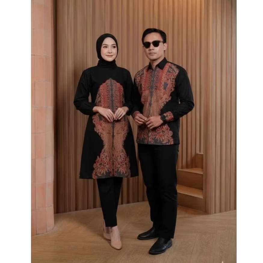 Batik Couple Pasangan Motif Kiki Fatmala Tunik