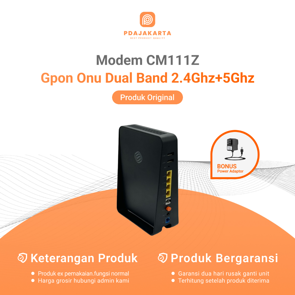 Jual Modem ZTE CM111Z Gpon Onu Dual-Band 2.4Ghz dan 5Ghz | Modem Bekas ...