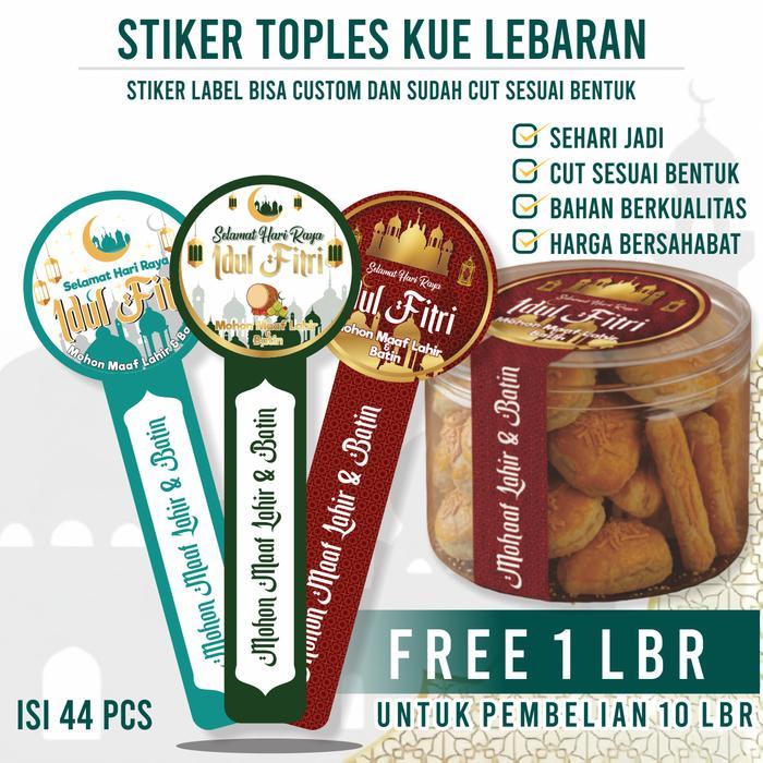 Jual Stiker Lebaran Hampers Idul Fitri Isi 55 Pcs Sticker Segel Toples ...