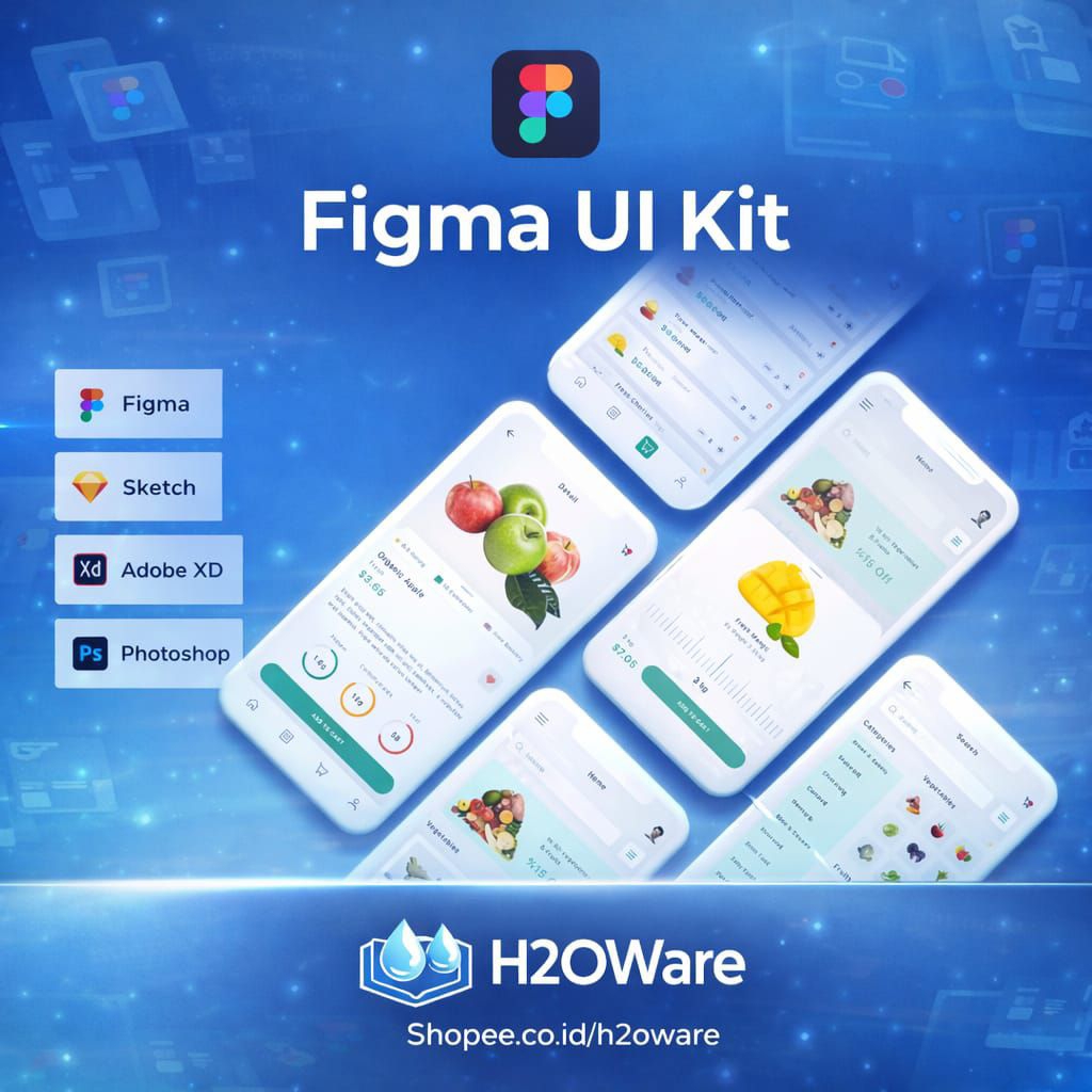 Jual Grocery App UI - Premium Figma UI Kit | Shopee Indonesia