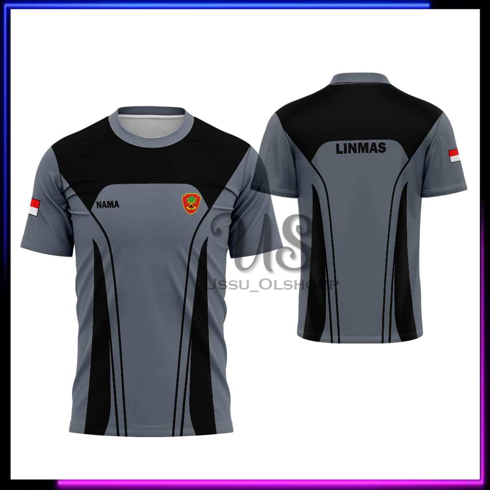 Jual Kaos LINMAS / Kaos Jersey Linmas Lengan Pendek / Seragam LINMAS ...