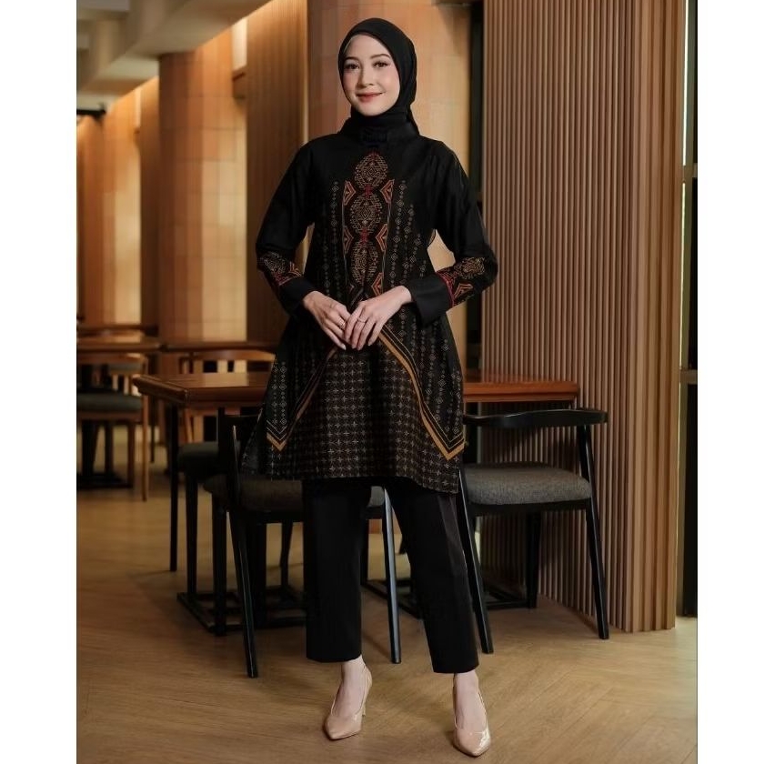 Batik Pasangan Couple Motif Janavi Atasan Batik 2