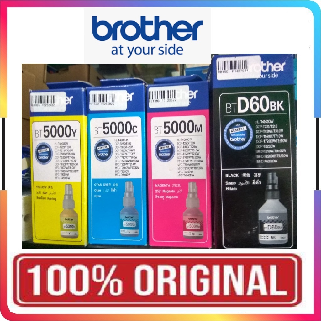 Jual Tinta Brother Brother D60bk D60 BT5000 Refill DCP-T220 T420W ...