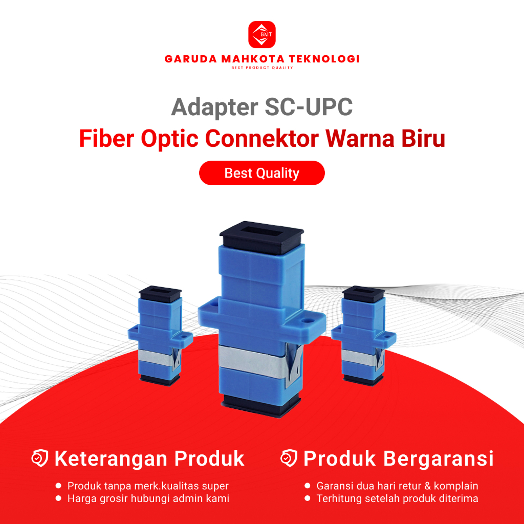 Jual Adapter SC/UPC Fiber Optic Connector / Adaptor SC UPC Fiber Optik ...
