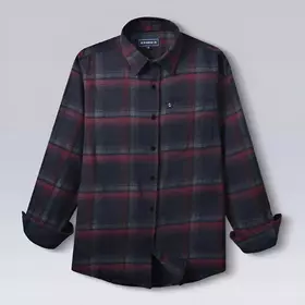 Broodis Kemeja Flannel Pria Lengan Panjang Dark Grodig