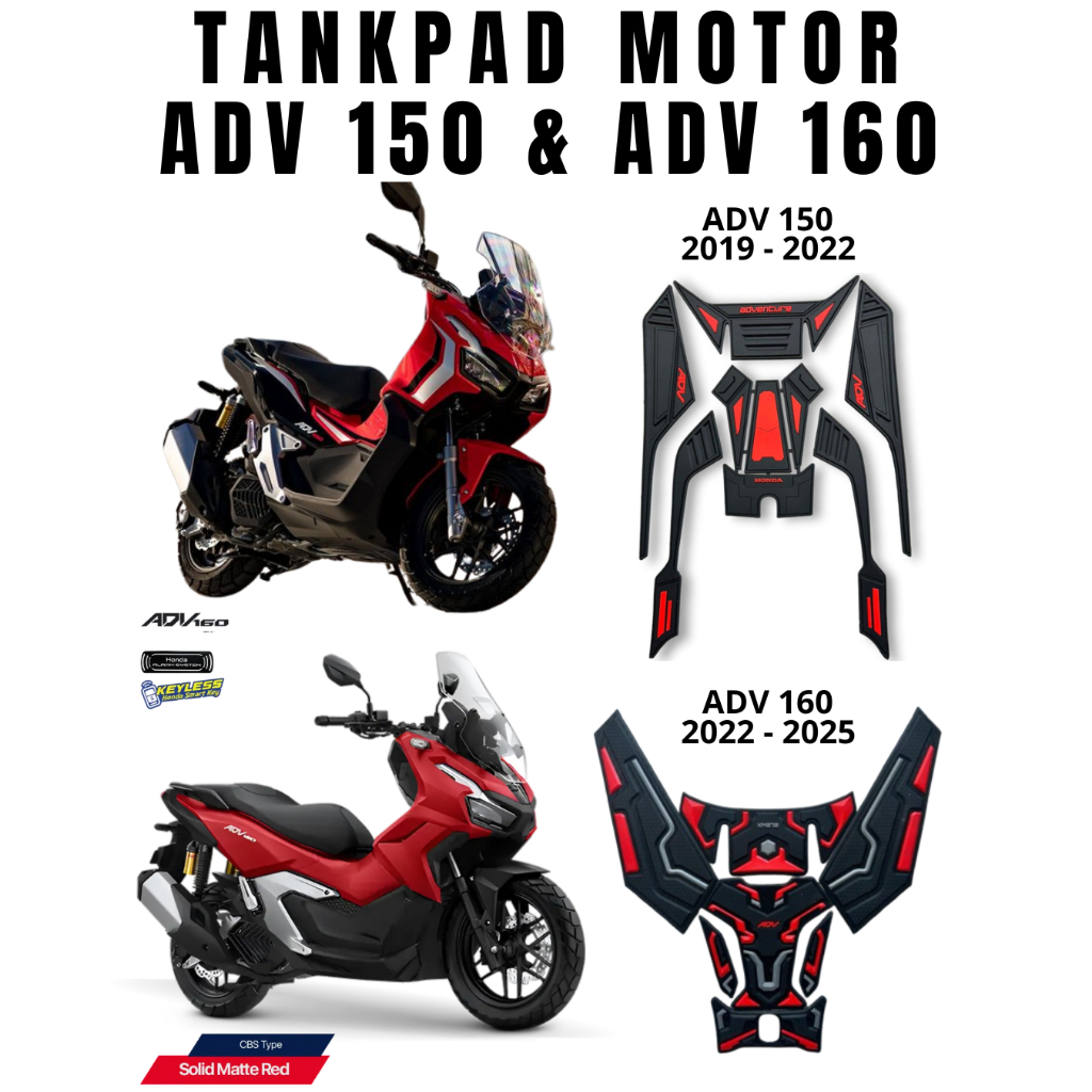Jual Tankpad Motor Honda ADV 150 & ADV 160 | Anti Gores Premium Tebal ...
