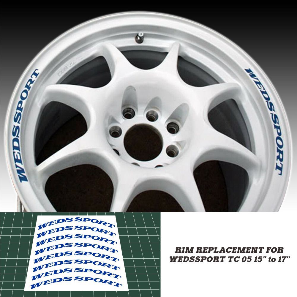 Jual Sticker Velg Mobil Wedssport TC05 Replacement Vinyl Die Cutting ...