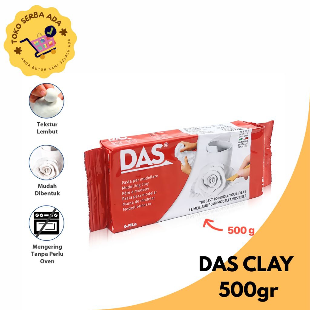 Jual DAS Modelling Clay 500g - Tanah Liat DAS untuk Kreativitas Anda ...