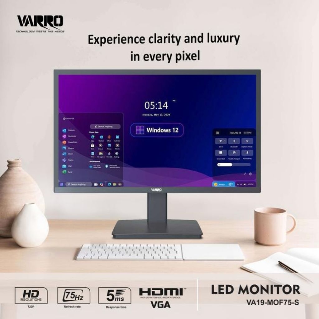 Jual MONITOR LED VARRO VA19-MOF75-S 75Hz 5ms HDMI VGA GARANSI RESMI ...